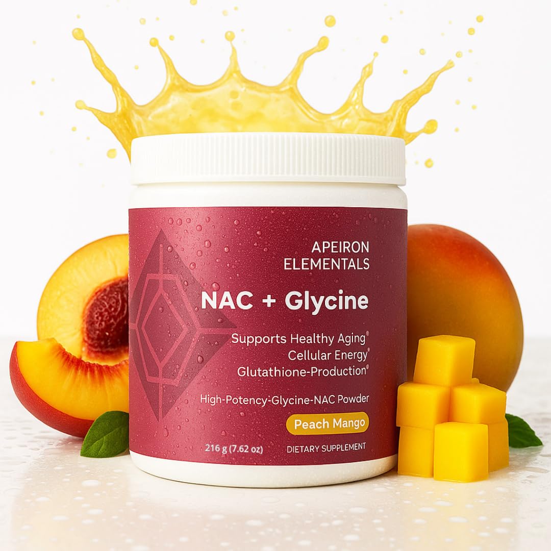 Apeiron Elementals NAC + Glycine Powder - 2500mg - Glutathione Production, Immune Support, & Cellular Energy - dailyvitalstore