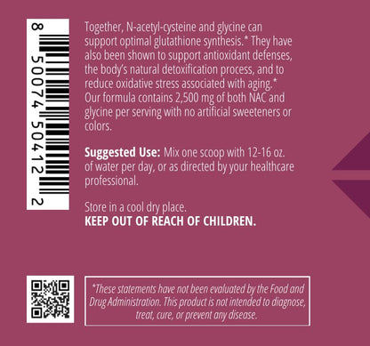 Apeiron Elementals NAC + Glycine Powder - 2500mg - Glutathione Production, Immune Support, & Cellular Energy - dailyvitalstore