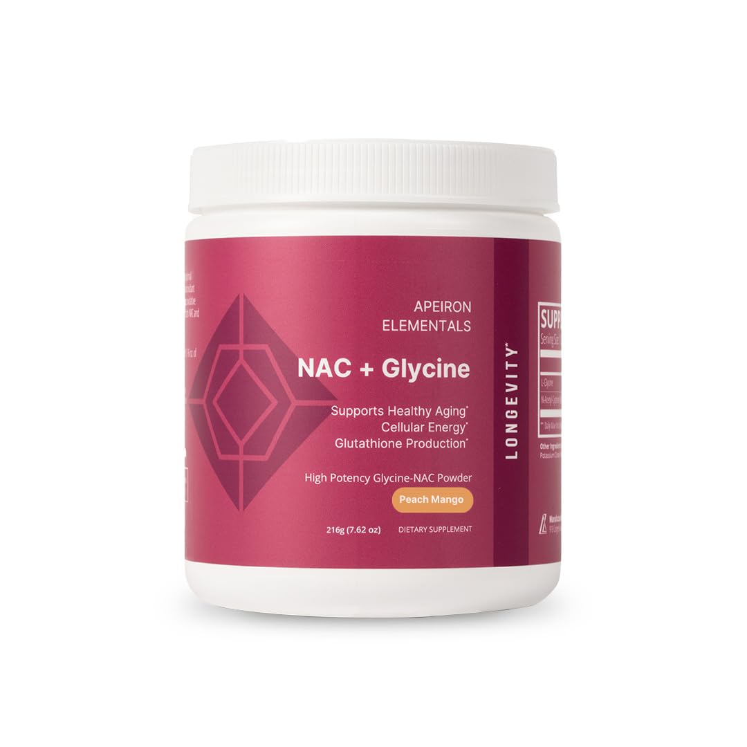 Apeiron Elementals NAC + Glycine Powder - 2500mg - Glutathione Production, Immune Support, & Cellular Energy - dailyvitalstore