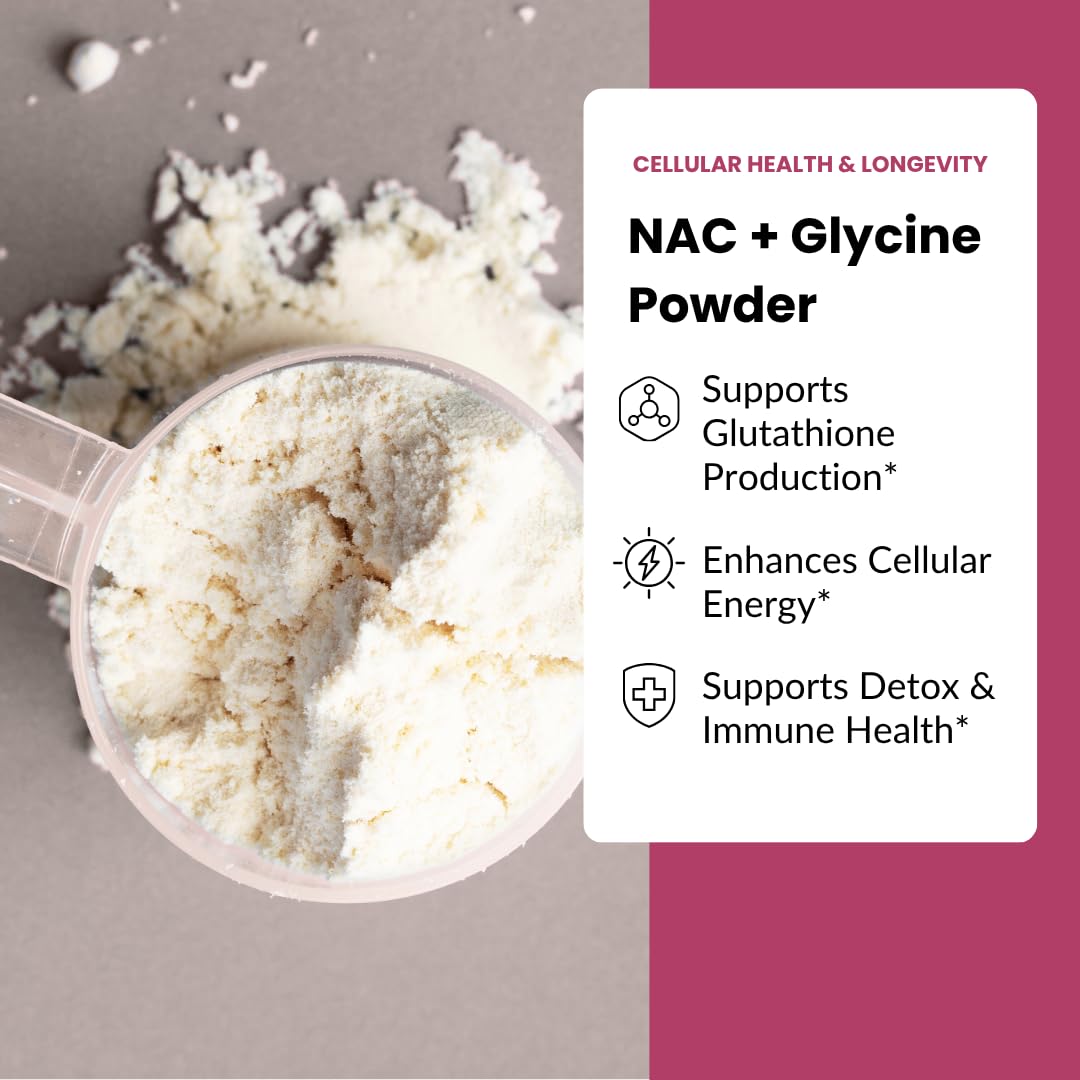 Apeiron Elementals NAC + Glycine Powder - 2500mg - Glutathione Production, Immune Support, & Cellular Energy - dailyvitalstore