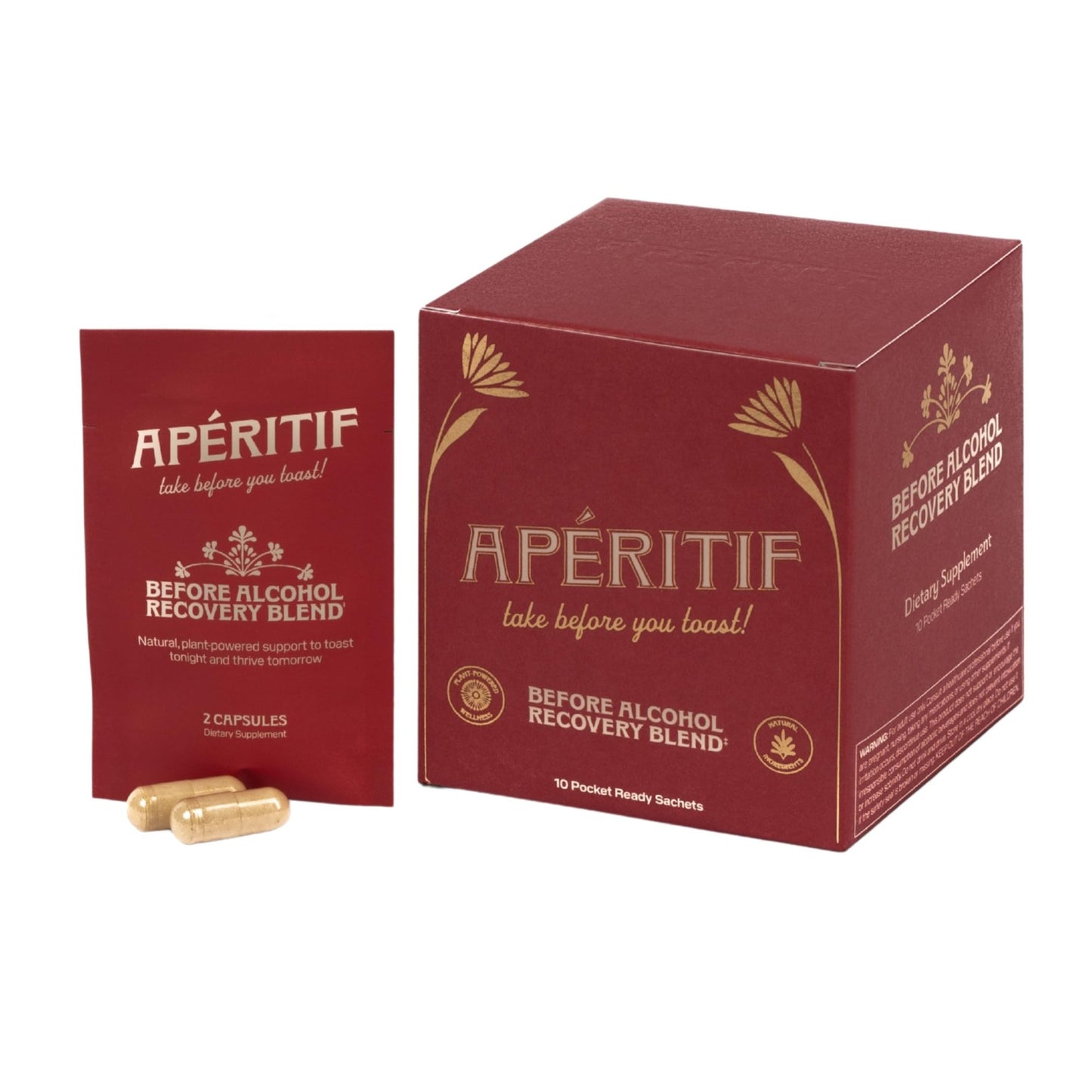 Apéritif Before Alcohol Recovery Supplement - DHM (Dihydromyricetin), Milk Thistle, Turmeric & B Vitamins - Hydration & Liver Support for Morning Clarity - dailyvitalstore
