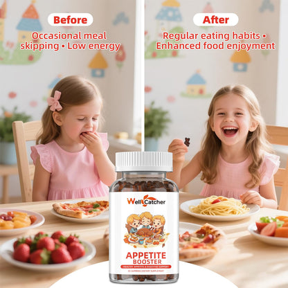 Appetite Booster Gummies for Kids Adults: Appetite Support Supplement with Bromelain Hawthorn Zinc Vitamin B12 for Healthy Digestive & Nutritional Balance, Sugar Free Mixed Fruit Flavor Vegan 30 Days - dailyvitalstore