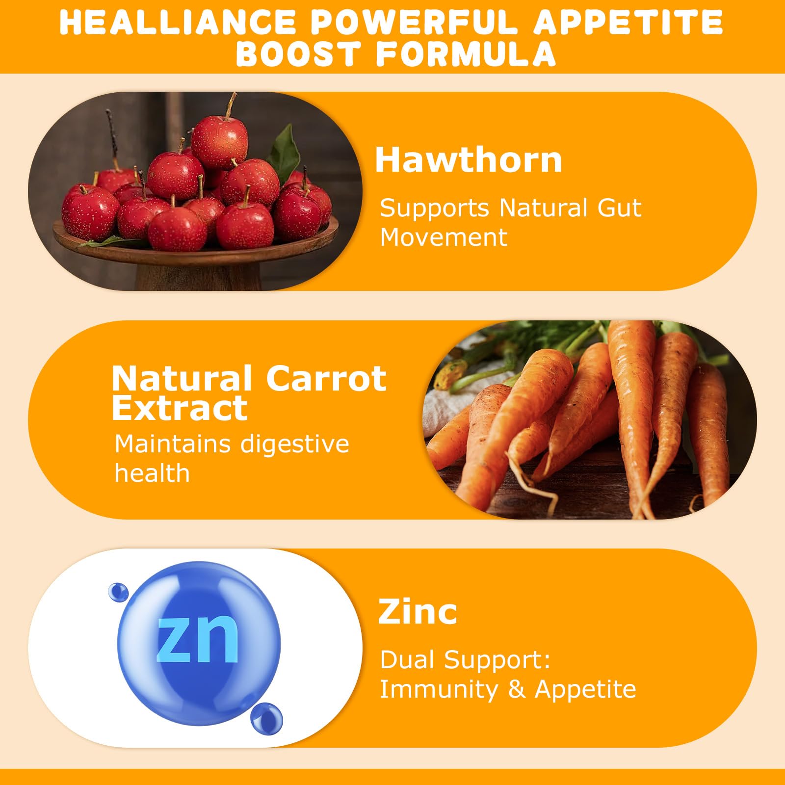 Appetite Booster Gummies for Kids Adults – Natural Blend of Hawthorn Zinc Carrot Supports Digestion Helps Increase Appetite, Promotes Healthy Eating Habits for Picky Eaters (Mixed Fruit Flavor) - dailyvitalstore