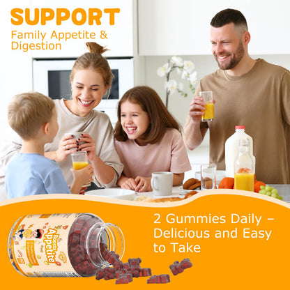 Appetite Booster Gummies for Kids Adults – Natural Blend of Hawthorn Zinc Carrot Supports Digestion Helps Increase Appetite, Promotes Healthy Eating Habits for Picky Eaters (Mixed Fruit Flavor) - dailyvitalstore