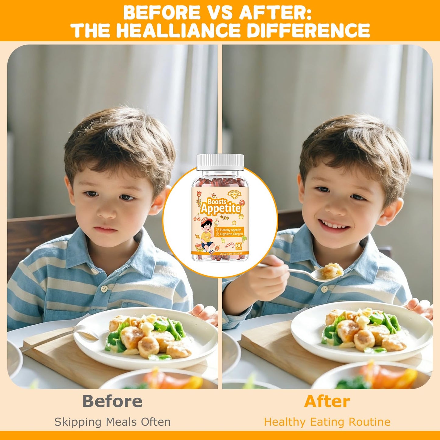 Appetite Booster Gummies for Kids Adults – Natural Blend of Hawthorn Zinc Carrot Supports Digestion Helps Increase Appetite, Promotes Healthy Eating Habits for Picky Eaters (Mixed Fruit Flavor) - dailyvitalstore