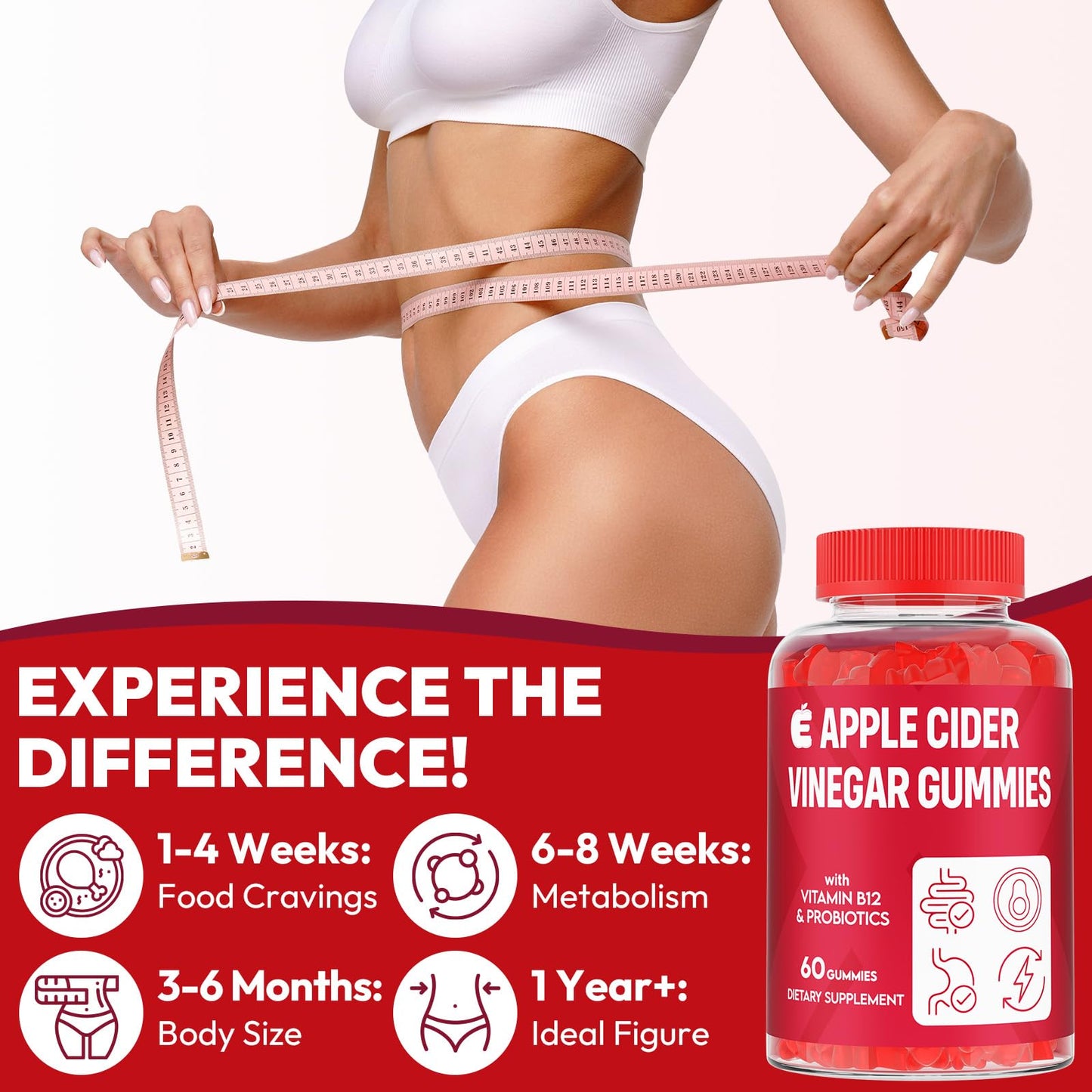 Apple Cider Vinegar Gummies 2000mg, Keto ACV Gummies with Probiotics, Keto Support & B12, Apple Cider Vinegar with Mother for Digestion, Metabolism, - dailyvitalstore