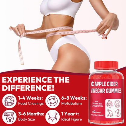Apple Cider Vinegar Gummies 2000mg, Keto ACV Gummies with Probiotics, Keto Support & B12, Apple Cider Vinegar with Mother for Digestion, Metabolism, - dailyvitalstore