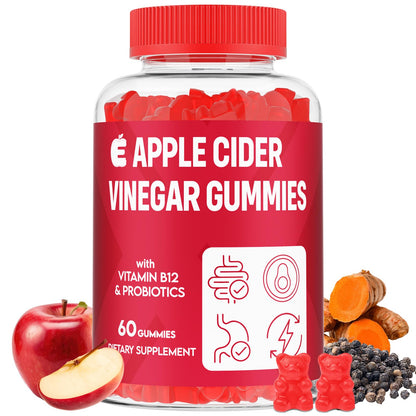 Apple Cider Vinegar Gummies 2000mg, Keto ACV Gummies with Probiotics, Keto Support & B12, Apple Cider Vinegar with Mother for Digestion, Metabolism, - dailyvitalstore