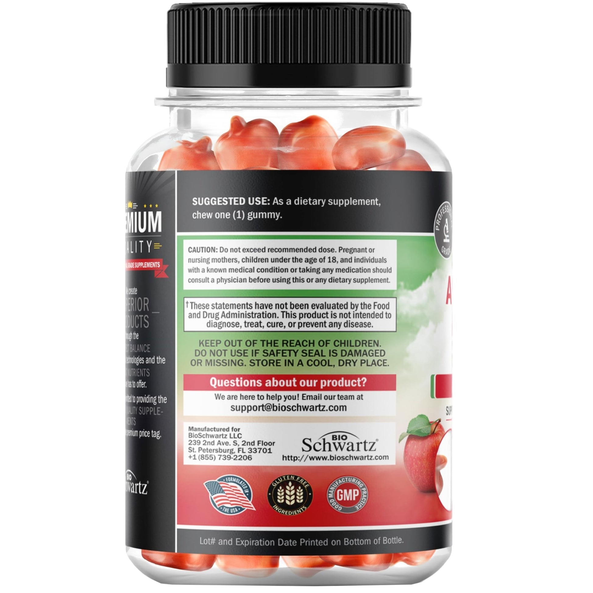 Apple Cider Vinegar Gummies - ACV Gummies with The Mother for Women & Men - Energy Boost Bloat Digestive & Immune Support - Vitamin B12 B6 B 9 Folic Acid - dailyvitalstore