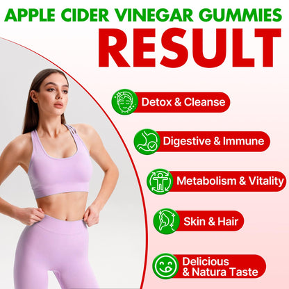 Apple Cider Vinegar Gummies, Advanced ACV Gummy with Probiotics, BHB, B12 and Keto Support - Keto Acv Gummies for Detox, Metabolism, Digestion, - dailyvitalstore
