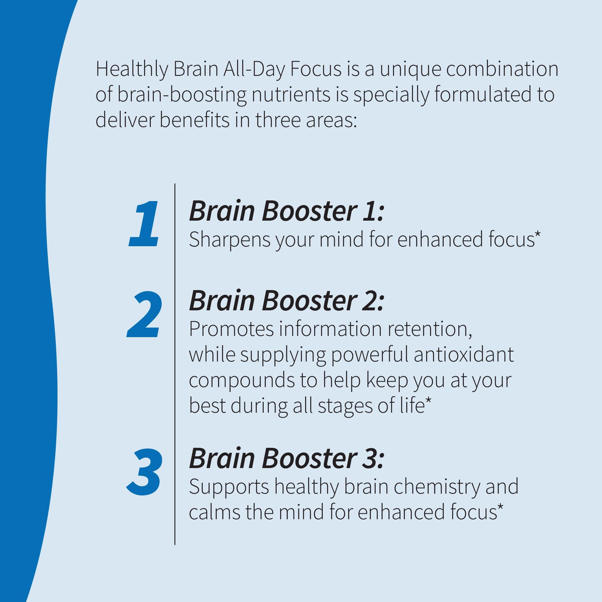 Applied Nutrition Healthy Brain All-Day Focus - 50 Tablets - Powerful 3-in-1 Brain Booster with Turmeric Extract - 25 Servings - dailyvitalstore