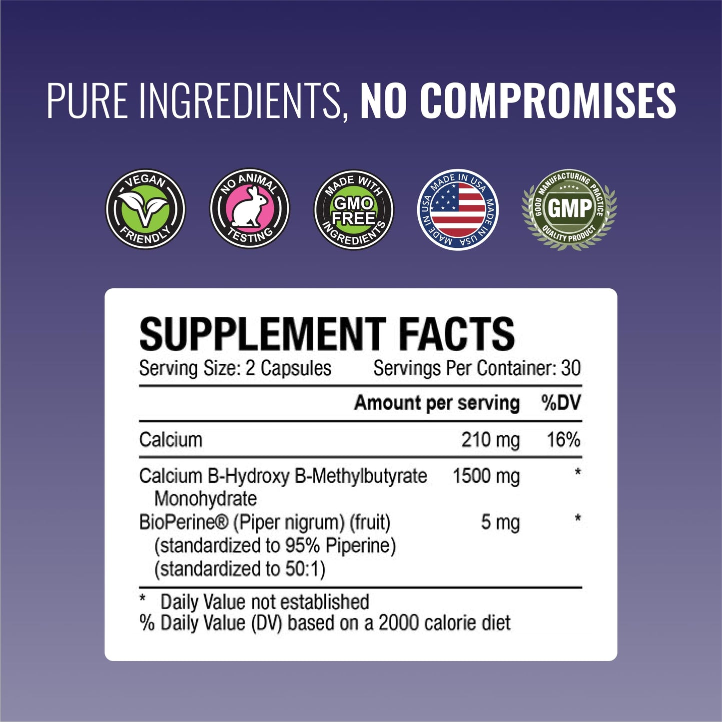 Approved Science HMB - 1500mg High Potency HMB Supplement with Calcium & BioPerine for Absorption - Muscle Health & Exercise Performance - 60 Vegan Capsules - Pack of 3 - dailyvitalstore