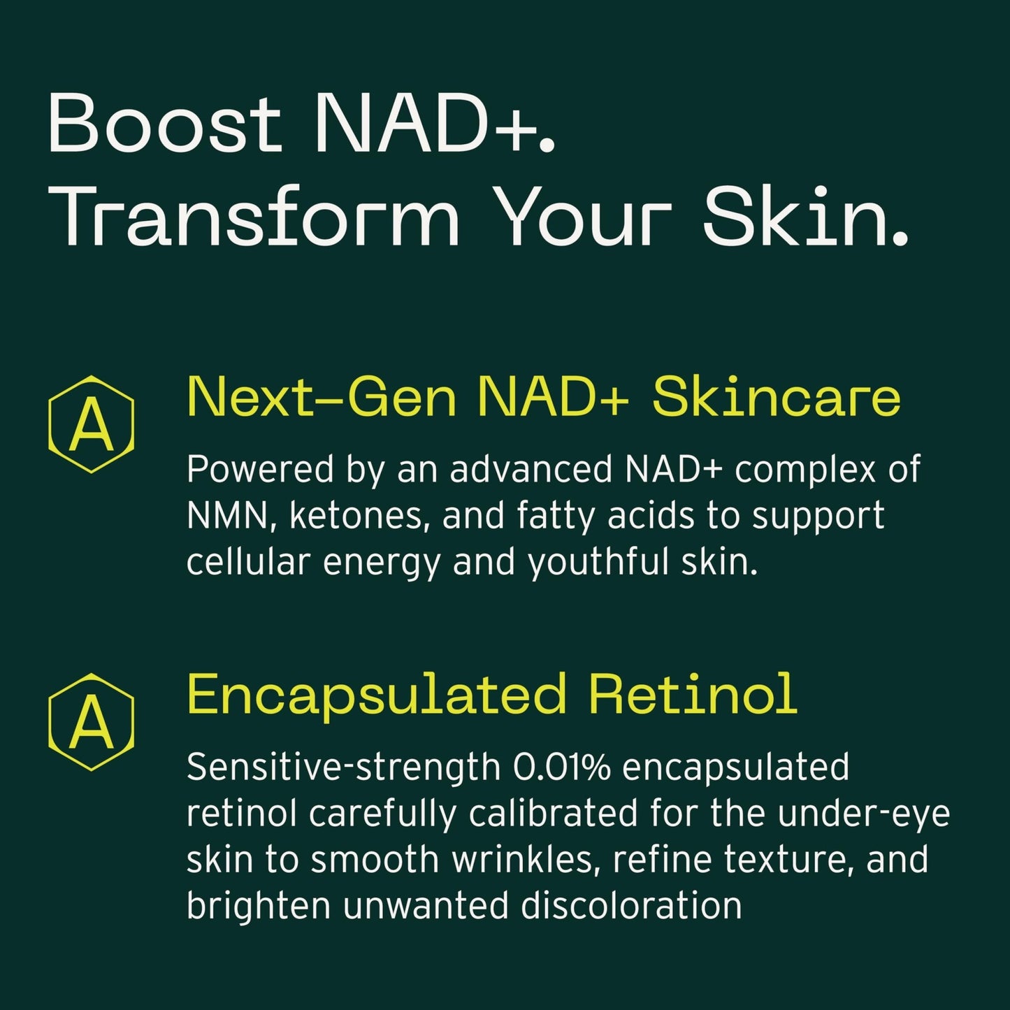 Aramore NAD+ Cell Energizing Skin Care Treatment with Proprietary NAD+ Precursor Complex, Clinically Proven to Target 12 Signs of Aging - 15ml - dailyvitalstore