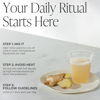 Arbonne Gut Health Digestion Support - Microbiome Prebiotic and Probiotic Drink Mix, Probiotic Powder and Prebiotic Powder - dailyvitalstore