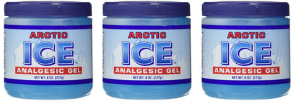 ARCTIC ICE 3 Pack (8 Oz Each) Topical Analgesic Gel for Pain Relief, Adults (Unisex) - dailyvitalstore