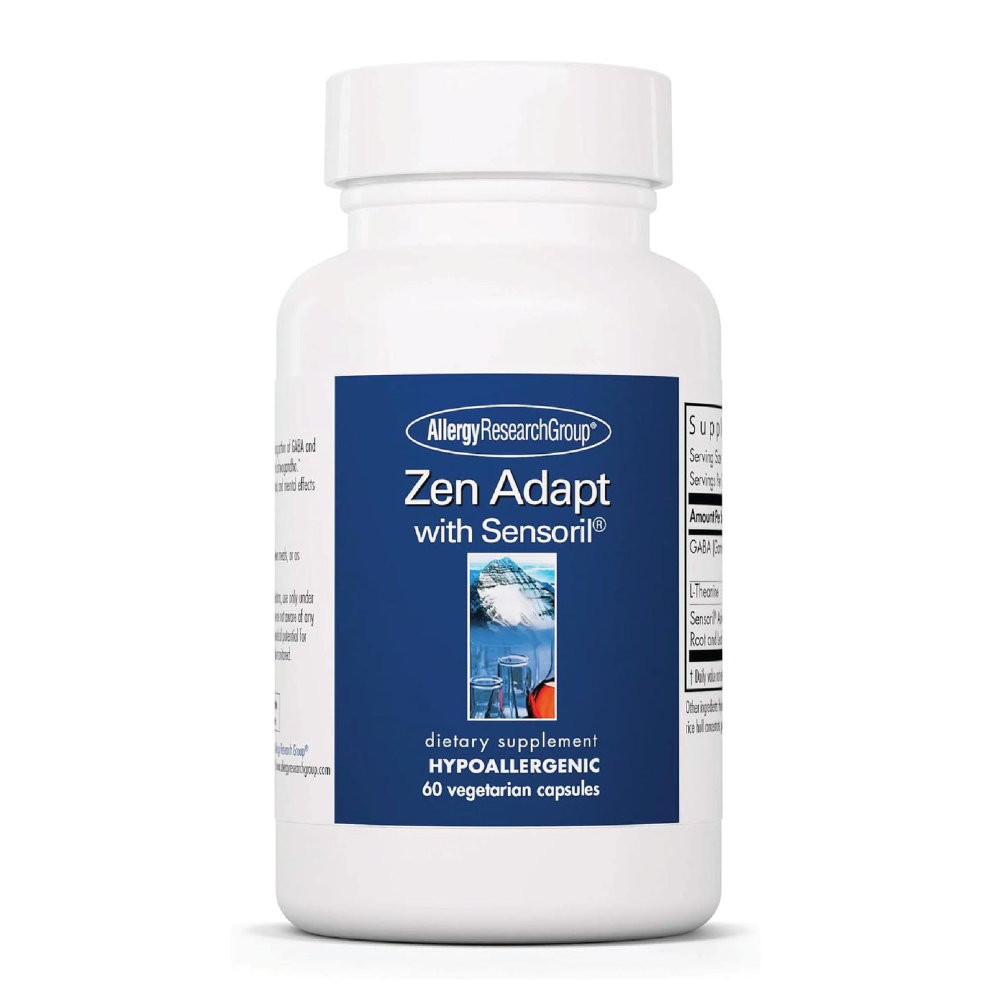 ARG Zen Adapt - 200 mg L-Theanine, 125 mg Ashwagandha & 550 mg GABA - Supports Stress Response and Calmness - Vegetarian Capsules - Hypoallergenic Formula - 30 Servings - 60 Capsules - dailyvitalstore