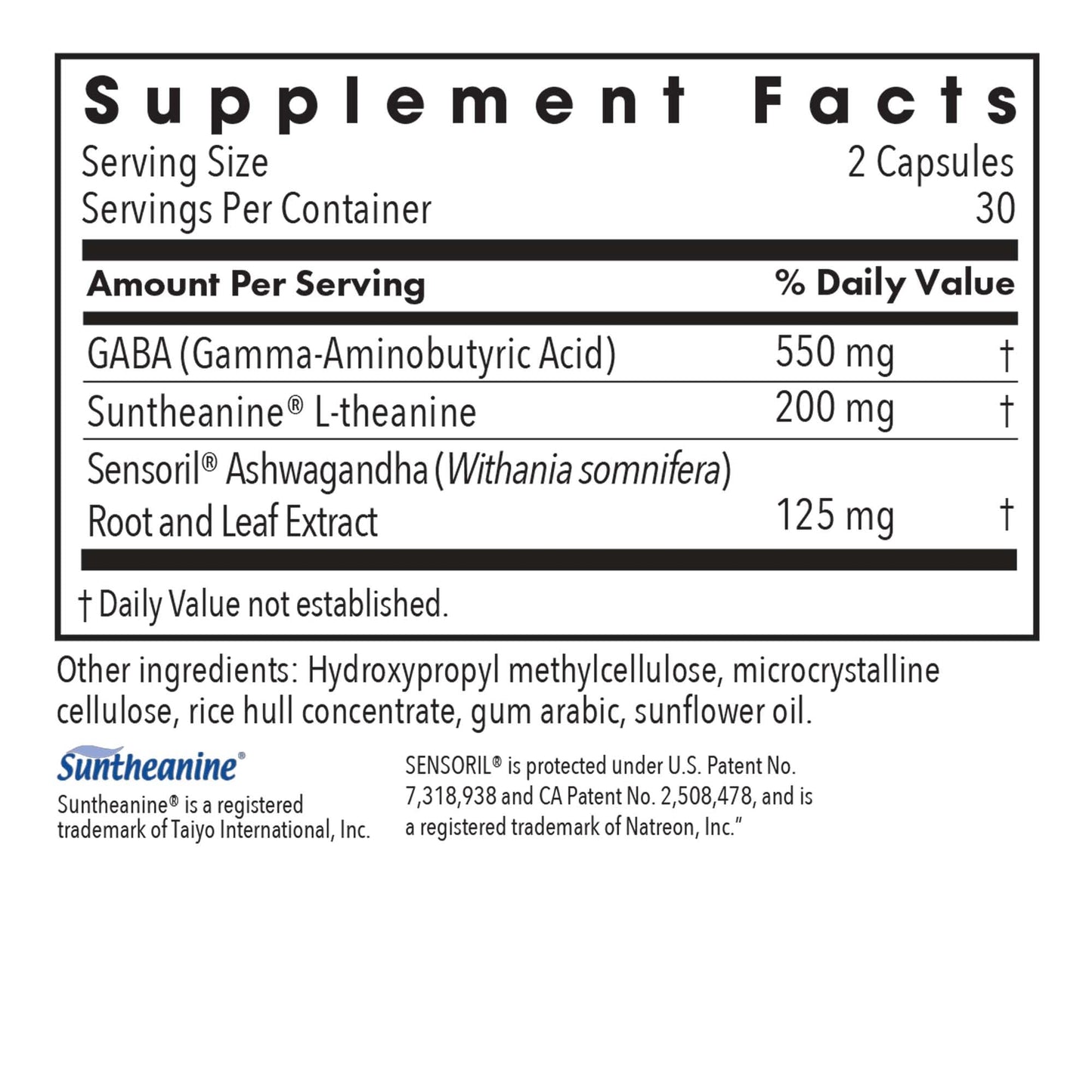ARG Zen Adapt - 200 mg L-Theanine, 125 mg Ashwagandha & 550 mg GABA - Supports Stress Response and Calmness - Vegetarian Capsules - Hypoallergenic Formula - 30 Servings - 60 Capsules - dailyvitalstore