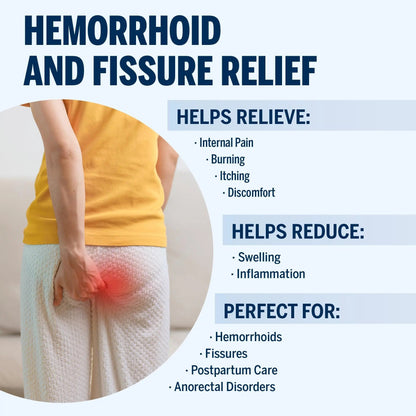 Ariella Hemorrhoid Treatment Suppository Gel: Natural & Herbal - Relieve Itching Burning Discomfort - Internal Relief - New Rounded Applicator - Nighttime Use (Pack of 6) - dailyvitalstore