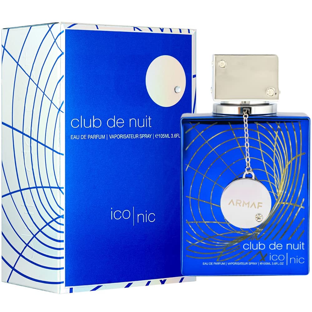 Armaf Club de Nuit Blue Iconic for Men Eau de Parfum Spray, 3.6 Ounce - dailyvitalstore