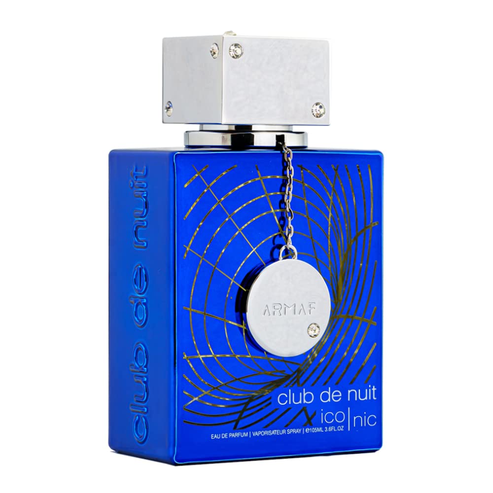 Armaf Club de Nuit Blue Iconic for Men Eau de Parfum Spray, 3.6 Ounce - dailyvitalstore