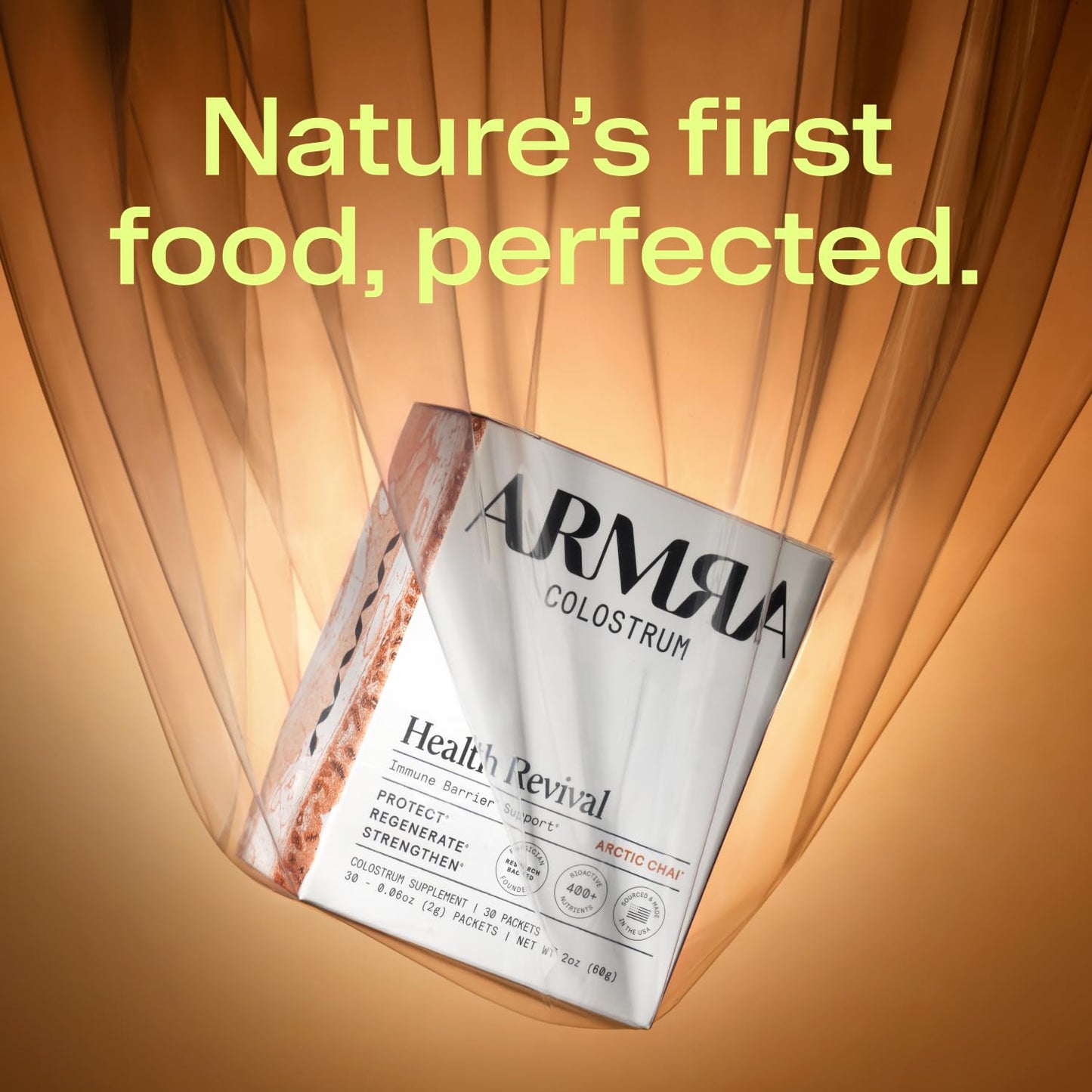 ARMRA Colostrum Powder | Arctic Chai | Gut Health & Bloating | Skin & Hair | Immunity | Keto, Gluten & Fat-Free | 30 Servings - dailyvitalstore