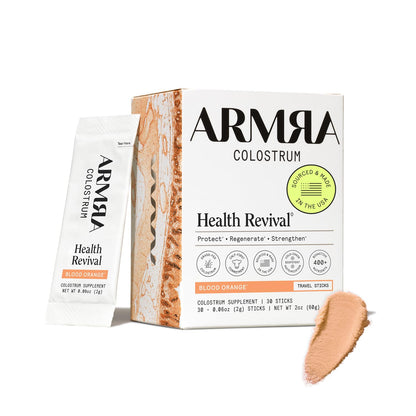 ARMRA Colostrum™ Powder | Blood Orange | Gut Health & Bloating | Skin & Hair | Immunity | Keto, Gluten & Fat-Free | 30 Servings - dailyvitalstore