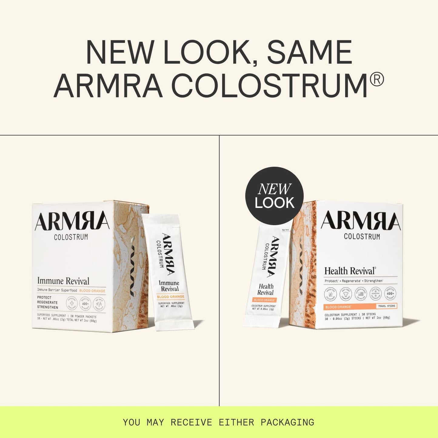 ARMRA Colostrum™ Powder | Blood Orange | Gut Health & Bloating | Skin & Hair | Immunity | Keto, Gluten & Fat-Free | 30 Servings - dailyvitalstore