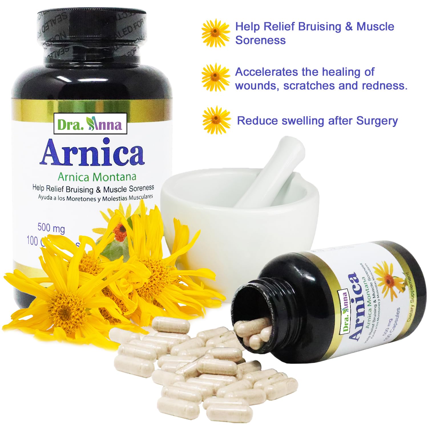 Arnica Montana Capsules 500mg 100 Capsules - dailyvitalstore