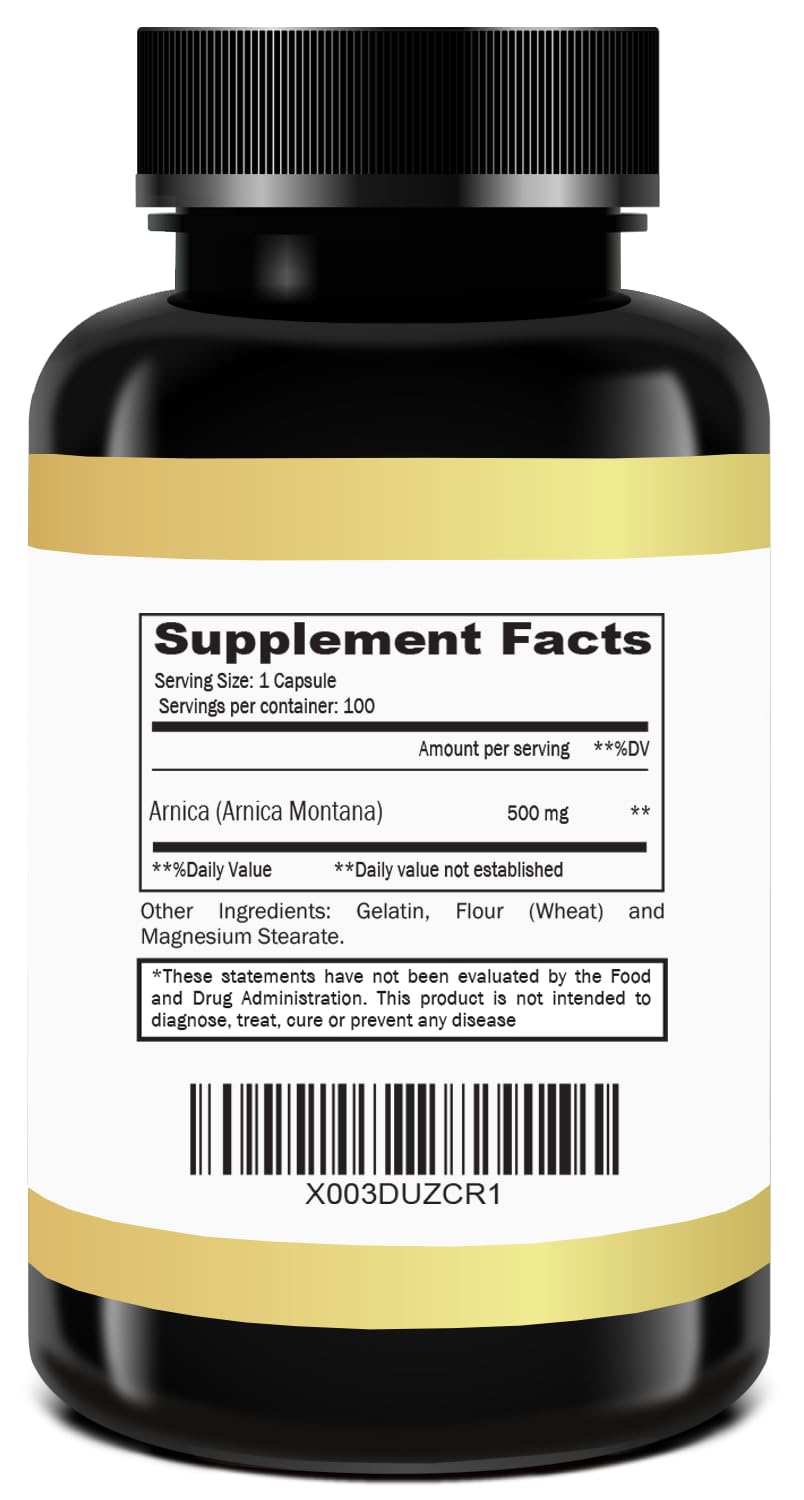 Arnica Montana Capsules 500mg 100 Capsules - dailyvitalstore