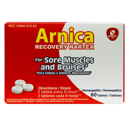 Arnica Recovery TABS NARTEX - dailyvitalstore
