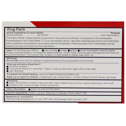 Arnica Recovery TABS NARTEX - dailyvitalstore