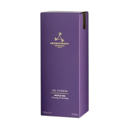 Aromatherapy Associates De-Stress Muscle Gel, Cooling & Warming Massage Gel with Ginger, Black Pepper & Rosemary Essential Oils for Daily Tension & Post-Activity Comfort, 5.07 oz - dailyvitalstore