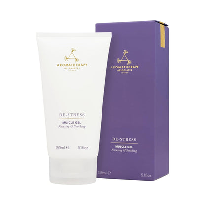 Aromatherapy Associates De-Stress Muscle Gel, Cooling & Warming Massage Gel with Ginger, Black Pepper & Rosemary Essential Oils for Daily Tension & Post-Activity Comfort, 5.07 oz - dailyvitalstore