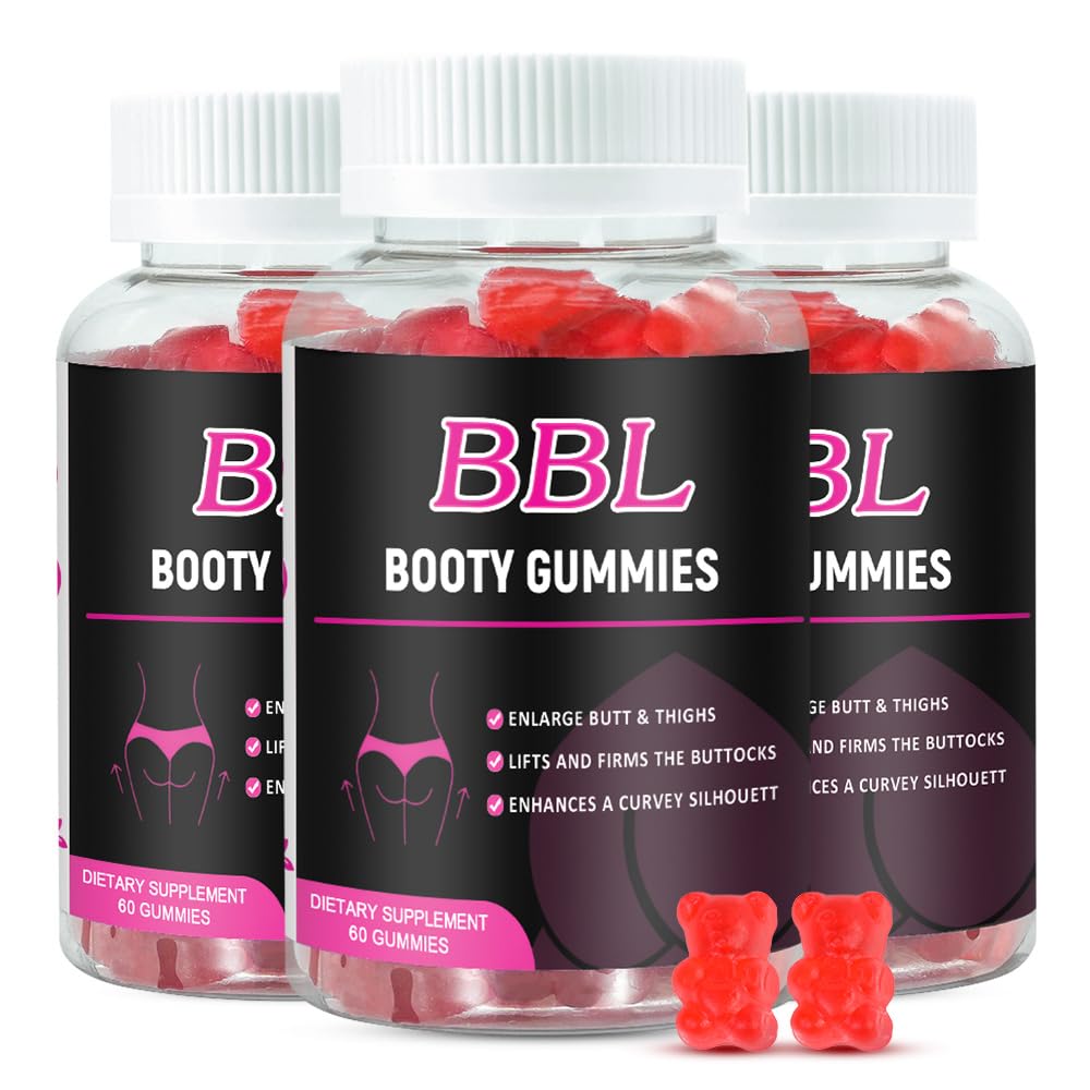 Aromlife BBL Gummies for Women, Pack of 3, Bear Shape Booty Gummies with Herbal Ingredients, BBL Vitamin Gummy with Fenugreek, Asian Ginseng, Motherwort, Saw Palmetto, Anise Seed & Vitamin C - dailyvitalstore