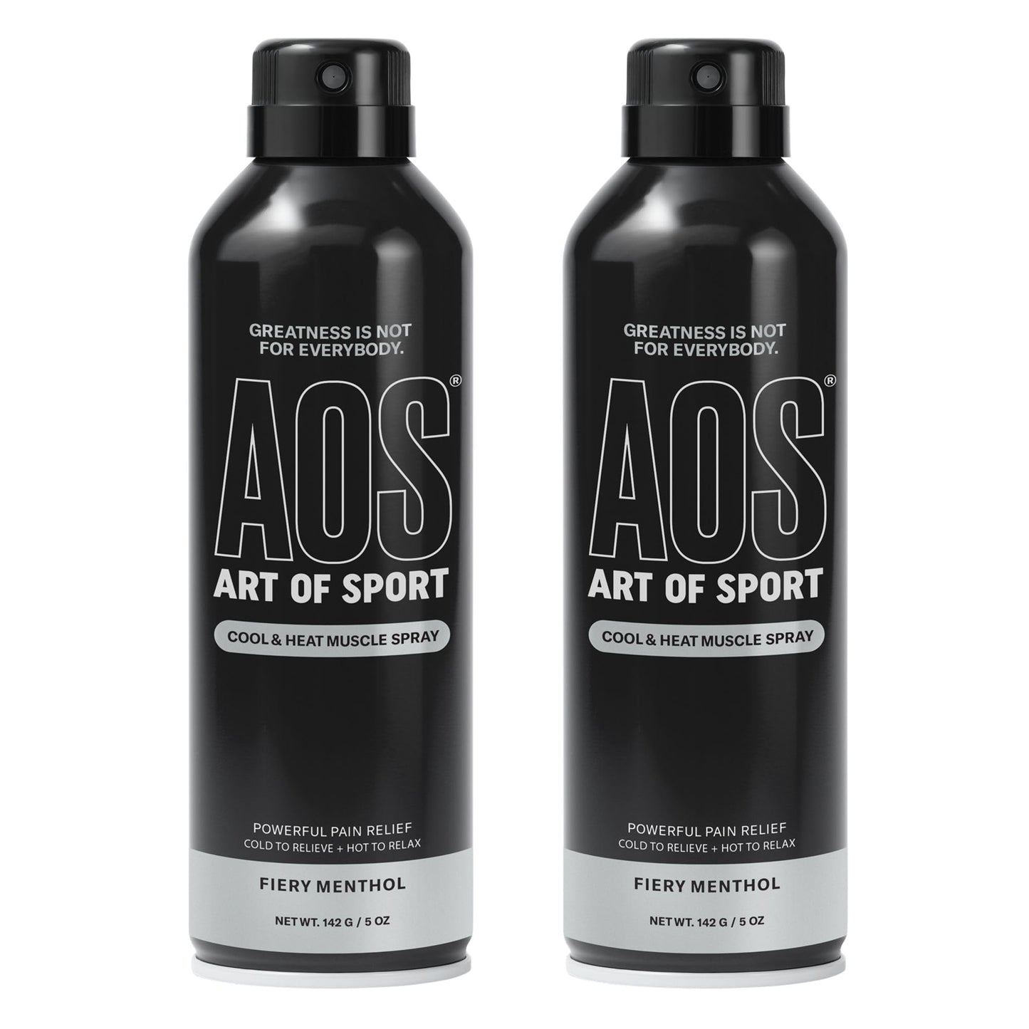 Art of Sport Muscle Relief Spray for Men– Pain Relief for Sore Muscles & Joints– Menthol Cooling & Heating Spray for Back, Neck, Knee, Shoulder, Hip– Cool & Heat– Made for Athletes– 5 fl oz. Pack of 2 - dailyvitalstore