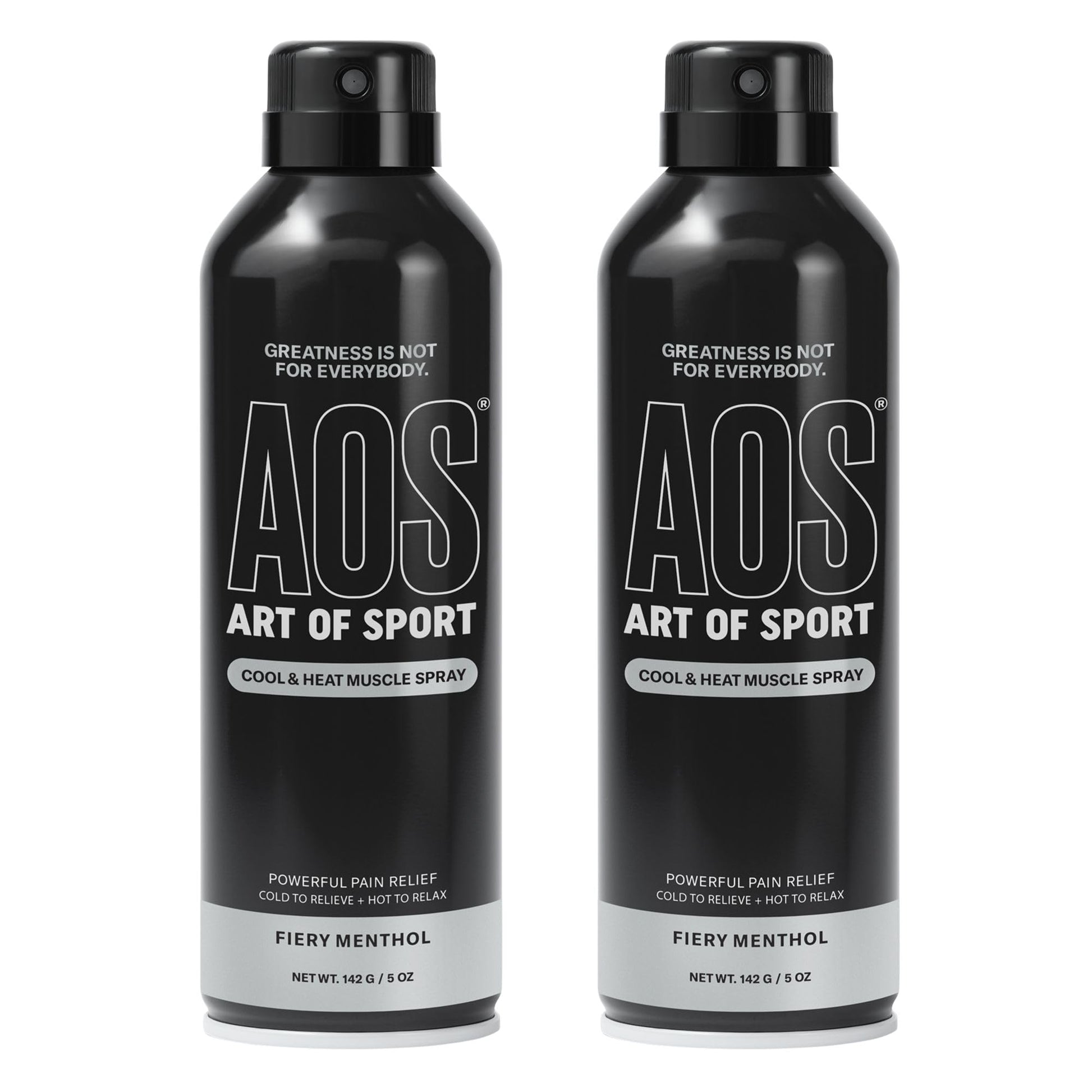 Art of Sport Muscle Relief Spray for Men– Pain Relief for Sore Muscles & Joints– Menthol Cooling & Heating Spray for Back, Neck, Knee, Shoulder, Hip– Cool & Heat– Made for Athletes– 5 fl oz. Pack of 2 - dailyvitalstore