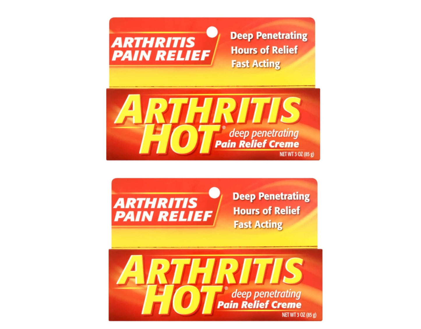 Arthritis Hot Pain Relief Creme 3 oz (Pack of 2) - dailyvitalstore