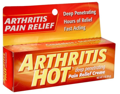 Arthritis Hot Pain Relief Creme 3 oz (Pack of 2) - dailyvitalstore