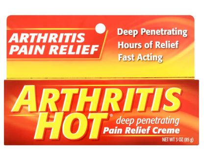 Arthritis Hot Pain Relief Creme 3 oz (Pack of 2) - dailyvitalstore