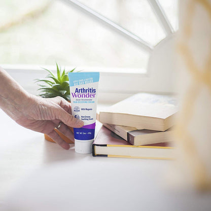 Arthritis Wonder Pain Relief Cream, 4 oz – Arthritis Pain Relief Cream for Hand, Knee, Foot and Wrist Joints – Fast-Acting, Deep Penetrating, Non-Greasy Formula with Natural Wogonin - 3 Pack - dailyvitalstore