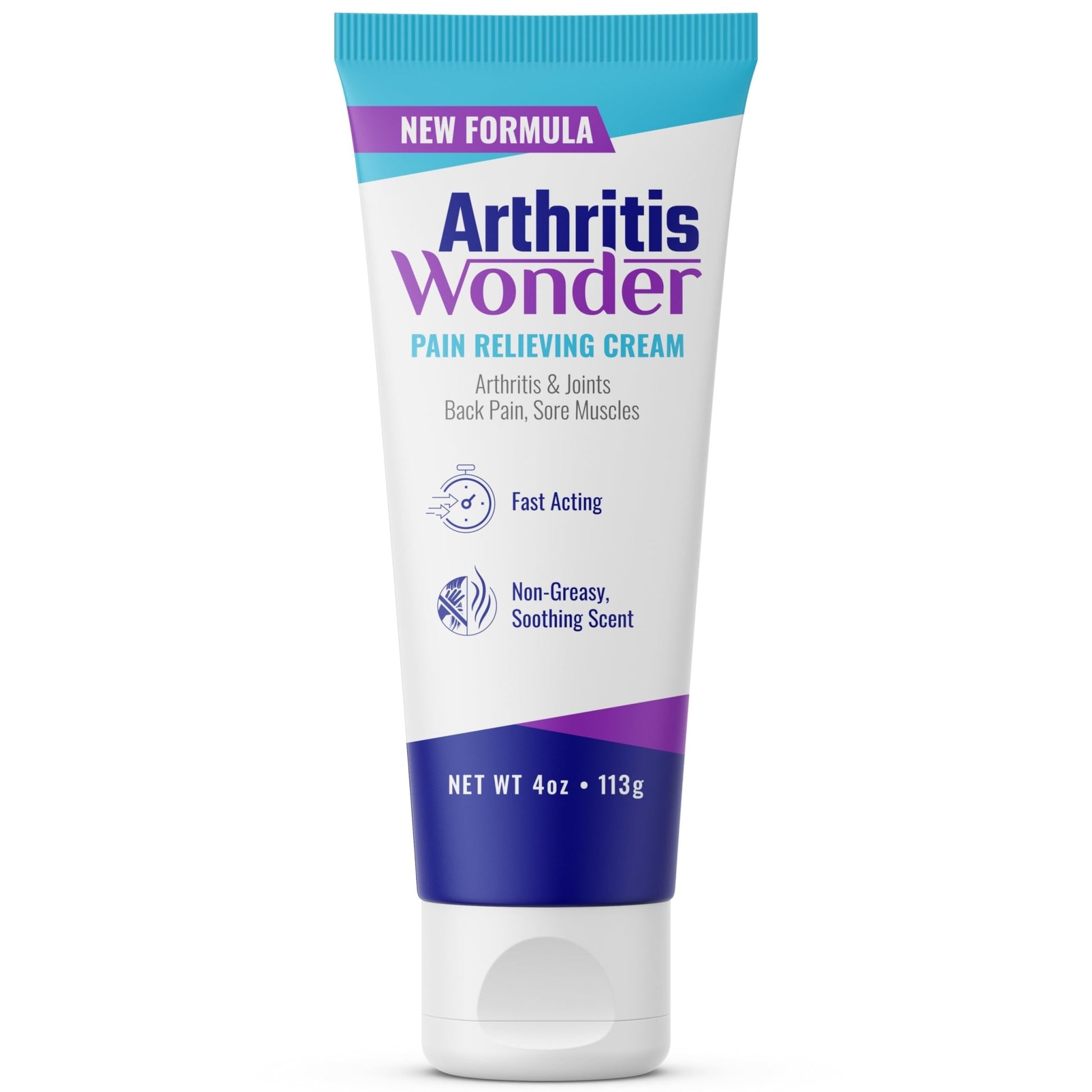 Arthritis Wonder Pain Relief Cream, 4 oz – Arthritis Pain Relief Cream for Hand, Knee, Foot and Wrist Joints – Fast-Acting, Deep Penetrating, Non-Greasy Formula with Natural Wogonin - dailyvitalstore