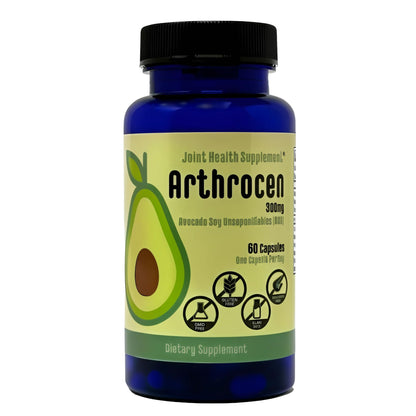 Arthrocen Joint Health Supplement with 300 mg ASU (Avocado Soy Unsaponifiables) – Supports Joint Mobility & Cartilage – Plant-Based Daily Joint Support – Non-GMO, Gluten & Dairy Free – 60-Day Supply - dailyvitalstore