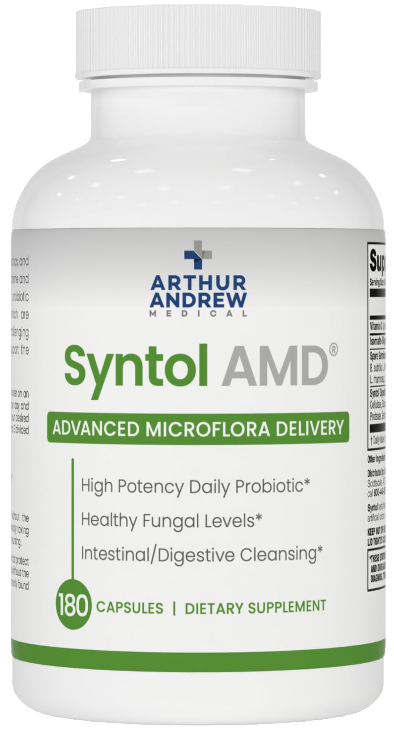 Arthur Andrew Medical, Syntol, 3-in-1 Formula with Probiotics, Prebiotic Fiber & Yeast Cleansing Multi-Enzymes, 180 - dailyvitalstore
