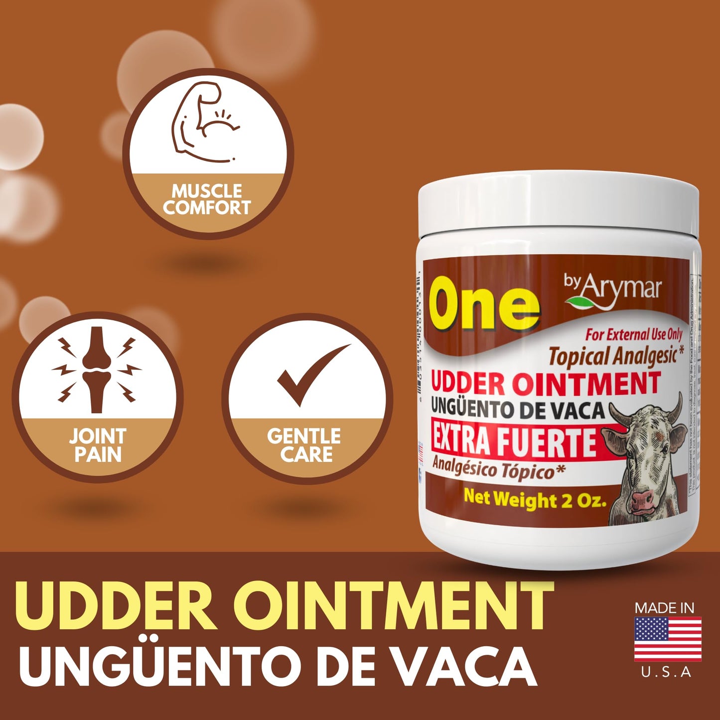 Arymar Udder Ointment: Intensive Soothing Cream for Muscle and Joint Comfort, Topical Balm for Tired Muscles and Skin manteinence, Traditional Formula, 2.6 oz - dailyvitalstore