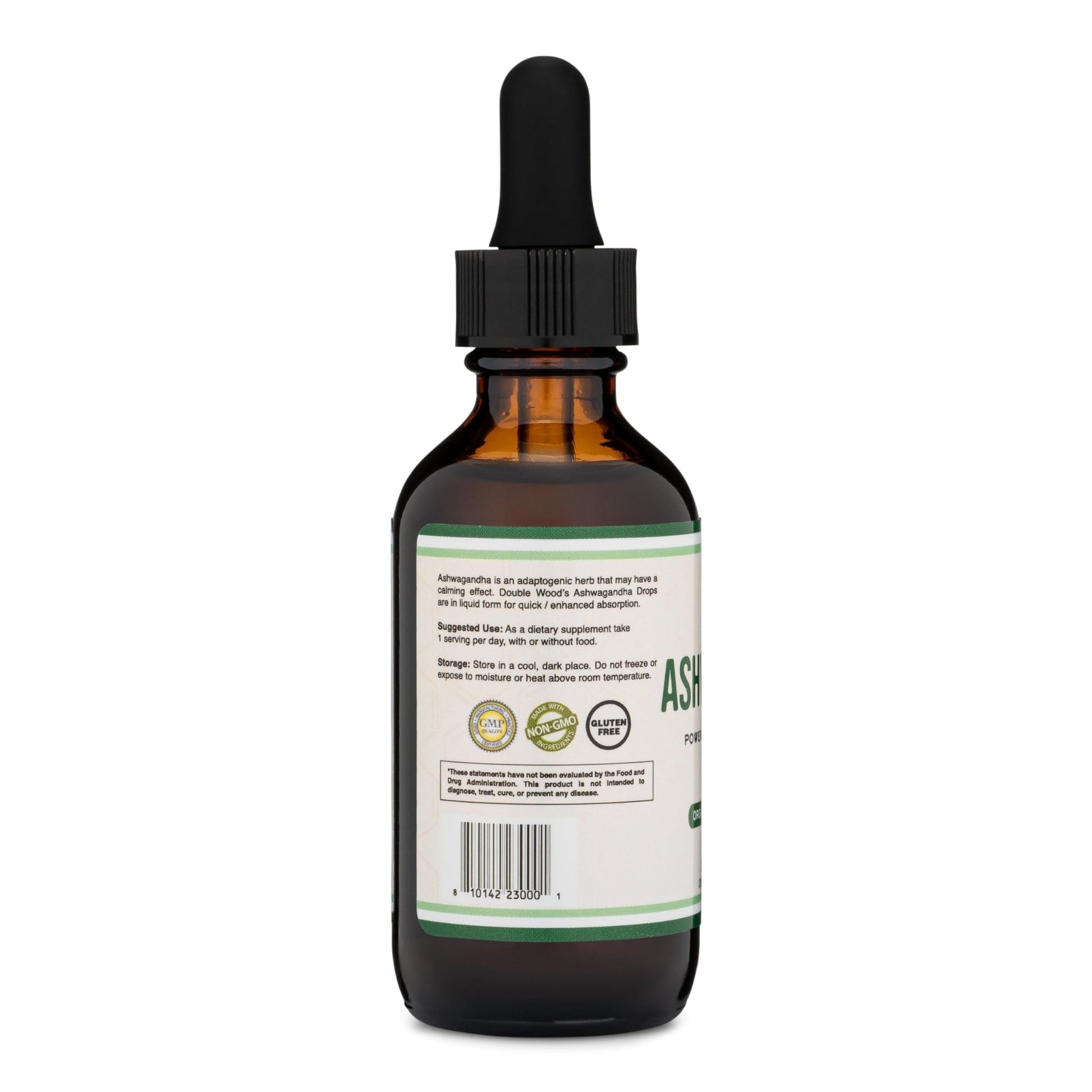 Ashwagandha Organic Drops for Stress Relief (1,200mg, 60 Servings) Ashwagandha Tincture for Adrenal Support and Cortisol Manager - dailyvitalstore
