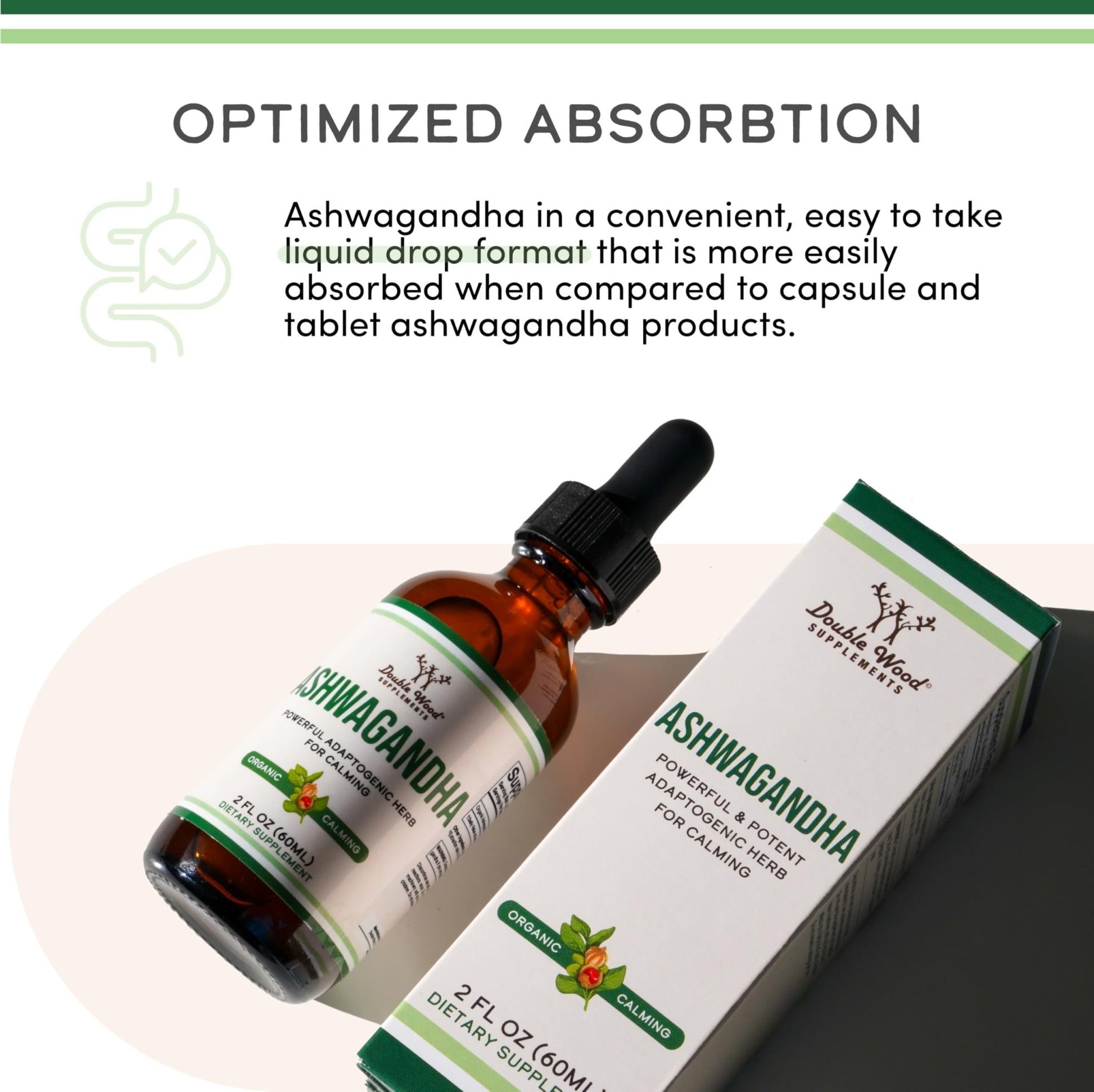 Ashwagandha Organic Drops for Stress Relief (1,200mg, 60 Servings) Ashwagandha Tincture for Adrenal Support and Cortisol Manager - dailyvitalstore