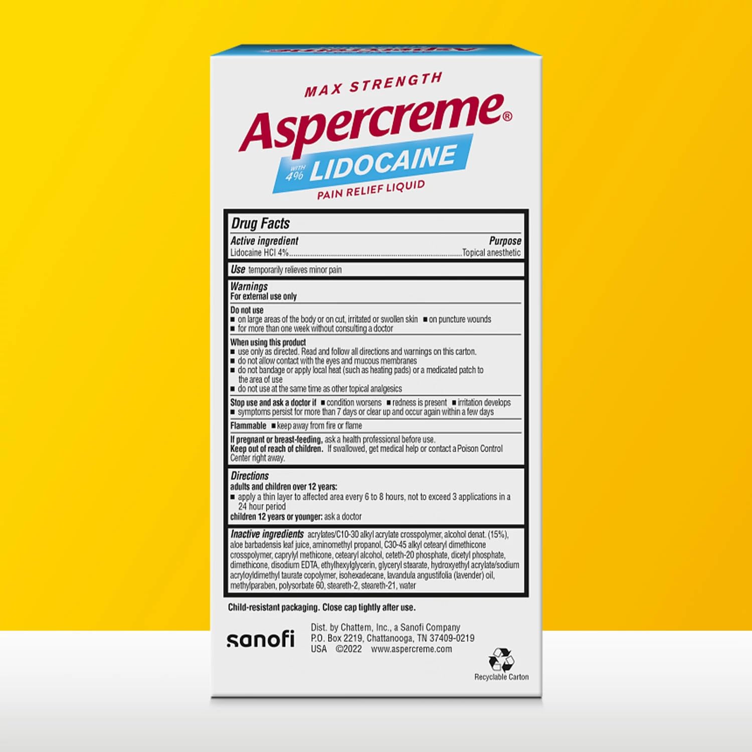 Aspercreme Essential Oils Lidocaine Pain Relief with No-Mess Roll-On Applicator, Max-Strength Lidocaine Numbs Away Nerve Pain, Moisturizing Aloe Hydrates Skin, Lavender, 2.5 Oz., 2pk - dailyvitalstore