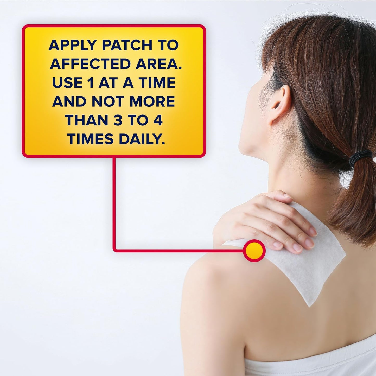 Aspercreme Lidocaine Pain Relief Patch XL for Back, Neck & Shoulder Pain, Topical Patches with Max-Strength 4% Lidocaine & Flexible Fabric Numbs Away Pain, 3 Ct. - dailyvitalstore