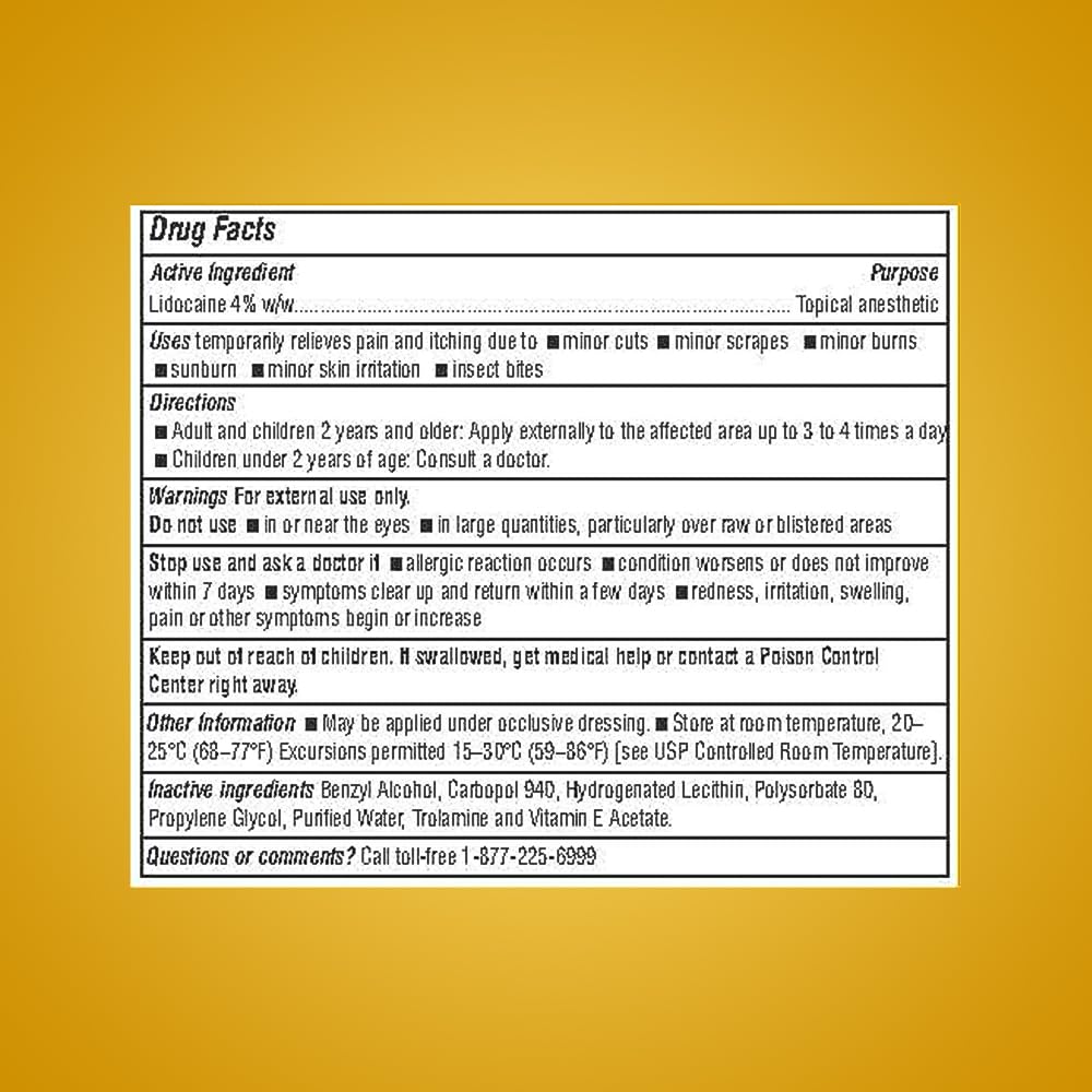 ASPERFLEX™ Lidocaine Pain Relief Cream 4% - Fast-Acting Numbing Cream for Muscle & Joint Pain, Arthritis, Backache, and More - 15G - dailyvitalstore