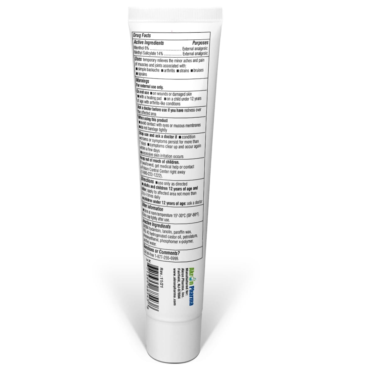 ASPERFLEX Ultra Strength Topical Analgesic Pain Relief Cream for Arthritis, Muscle, and Joint Pains -3 oz by Akronpharma. - dailyvitalstore